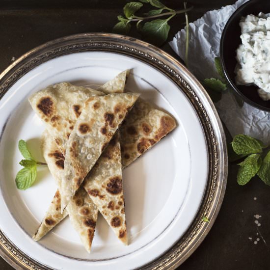 Lamb Stuffed Flatbread
