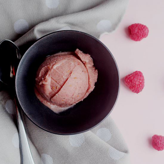 Raspberry Banana Ice Cream