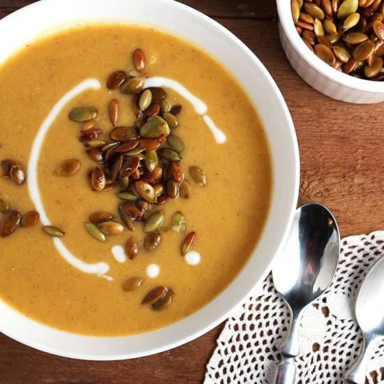 Spiced Sweet Potato Coconut Soup