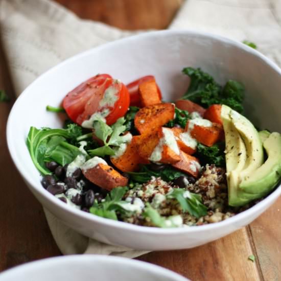 Black Bean & Sweet Potato Bowl
