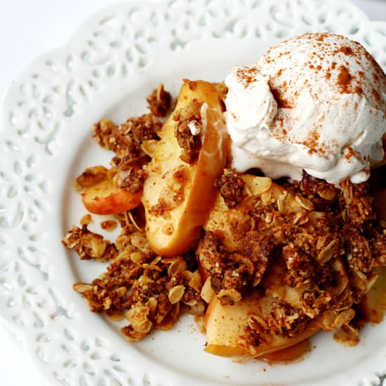 Healthier Apple Crumble