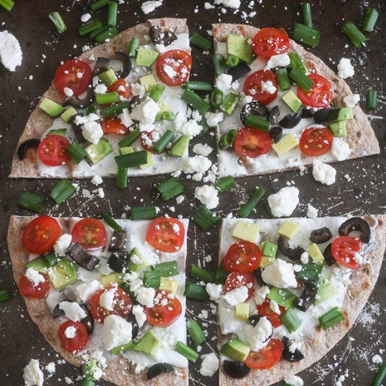 Greek Vegetable Pizza