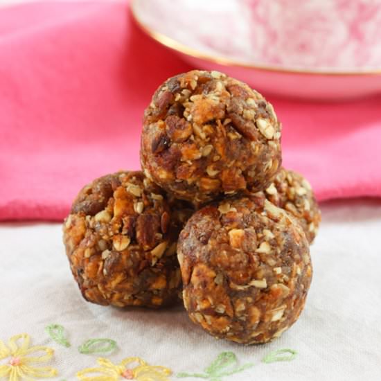 Peach Crisp Energy Balls