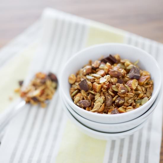 Honey and Dark Chocolate Granola