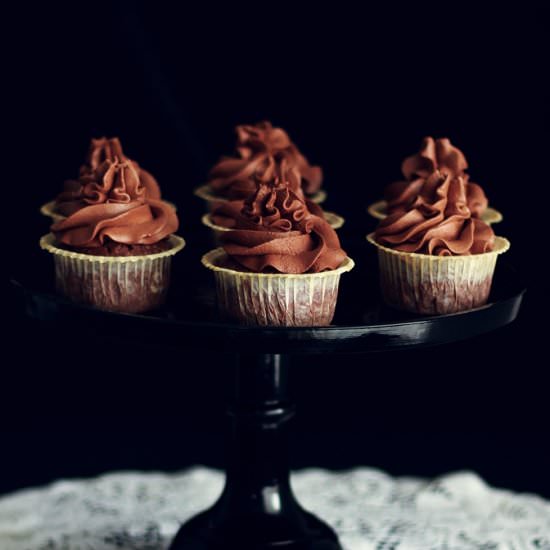 Chocolate cupcakes with chilli