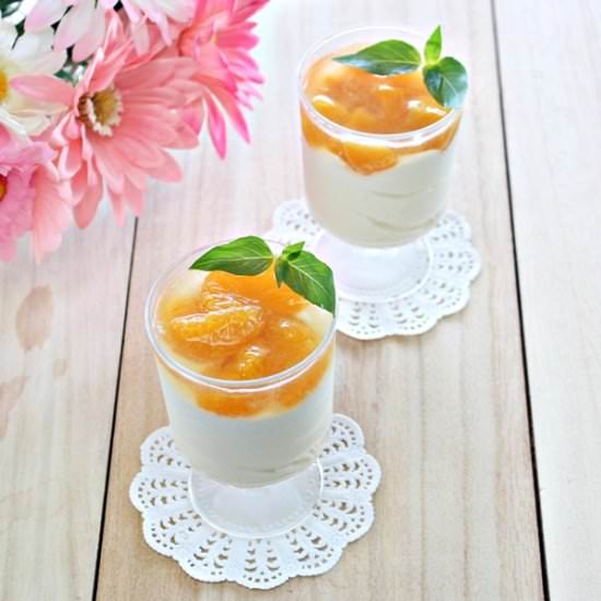 Orange/Peach (no-bake) Cheesecake
