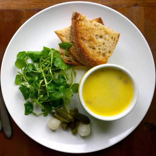 Potted Squirrel with sourdough