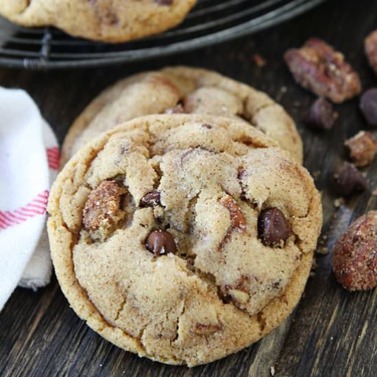 Candied Pecan Chocolate Chip Cookie