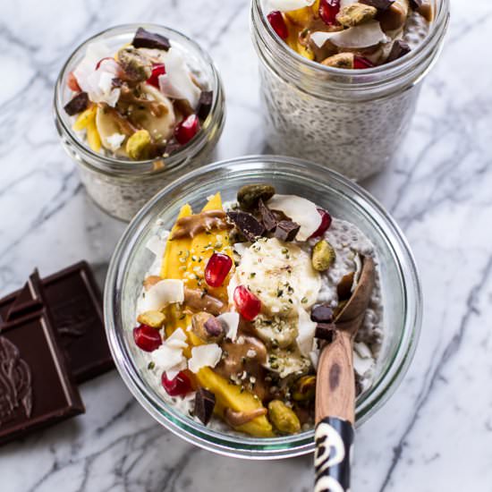 Coconut Almond Cream Chia Pudding