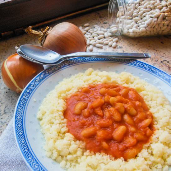 couscous with white fagioli