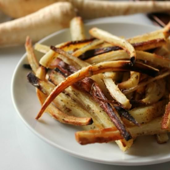 Baked Rosemary Parsnip Fries