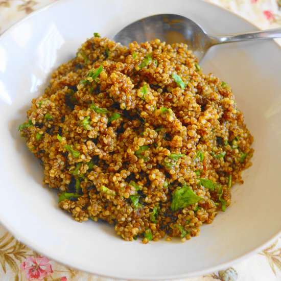 Balsamic Spinach Quinoa
