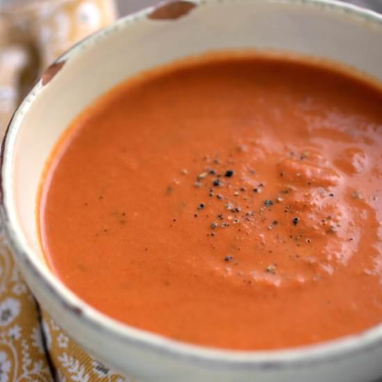 roasted tomato basil soup
