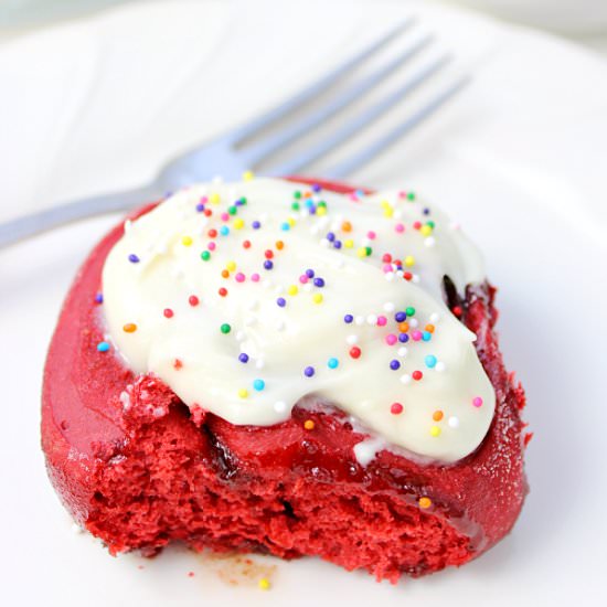 Red Velvet Cinnamon Rolls