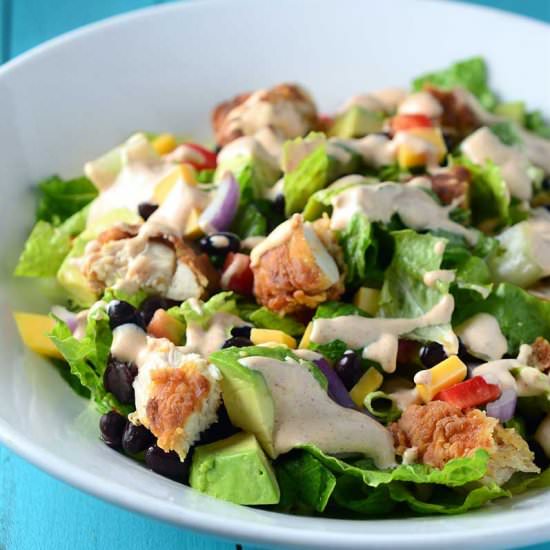Southwest Crispy Chicken Salad