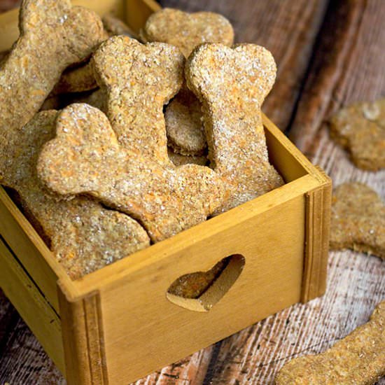 Cheeseburger Dog Biscuits