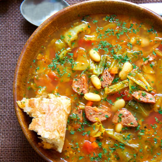 Cabbage Soup with Kielbasa