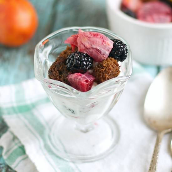 Gingerbread Fruit Parfaits