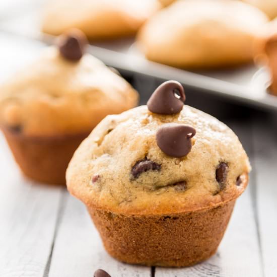 Banana Chocolate Chip Mini Muffins
