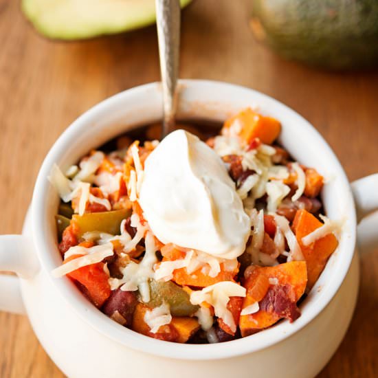 Vegetarian Sweet Potato Chili