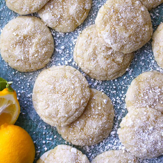 Meyer Lemon Crinkle Cookies