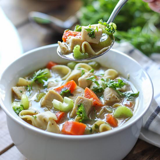 One Pot Chicken Noodle Soup