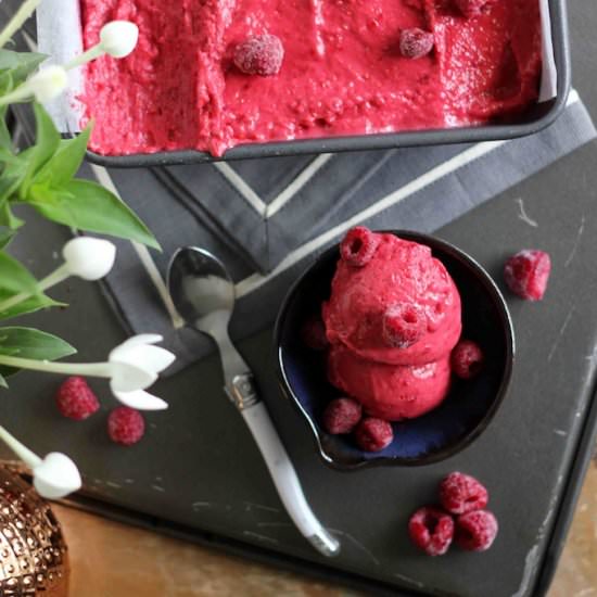 raspberry frozen yogurt