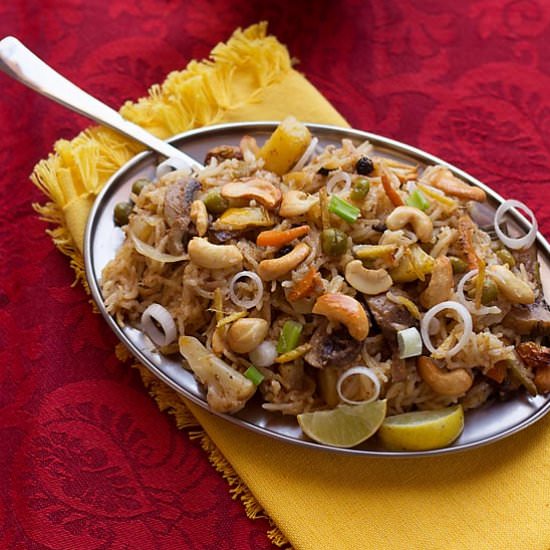 Vegetable Pulao in Pressure Cooker