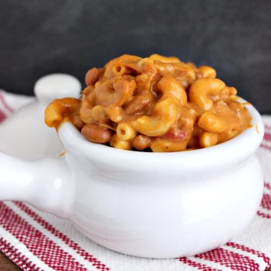 One Pot Chili Mac and Cheese