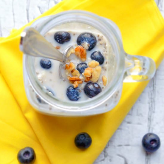 Skinny Overnight Oats with Chia