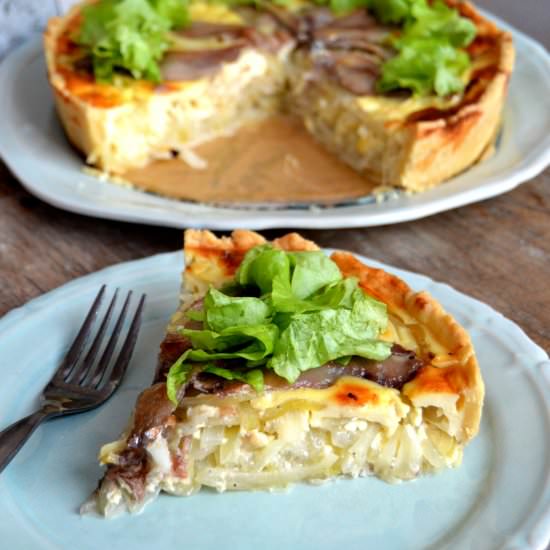 Swedish Anchovy & Onion Pie