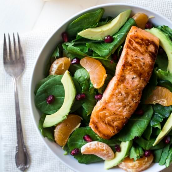 Paleo Coconut Orange Salmon Salad