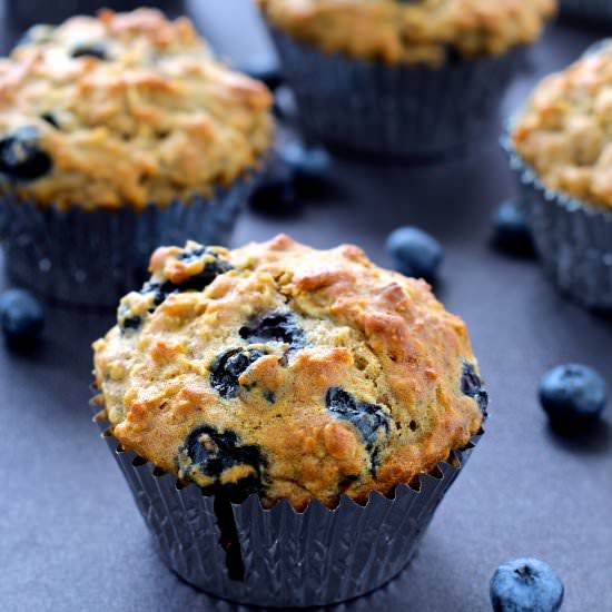 Blueberry Oatmeal Muffins