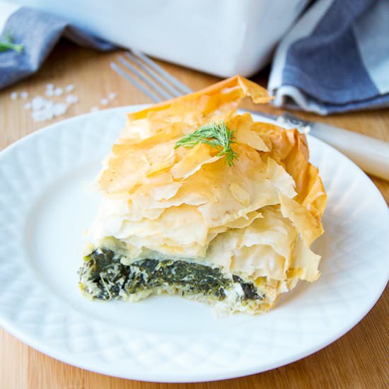 Spinach Feta Pie Spanakopita