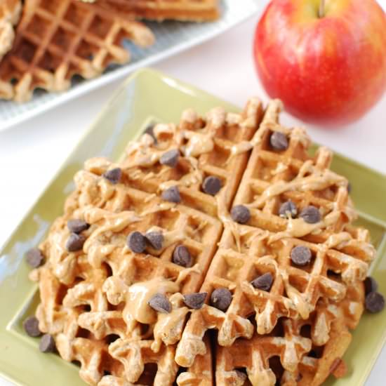 Apple Cinnamon Blender Waffles