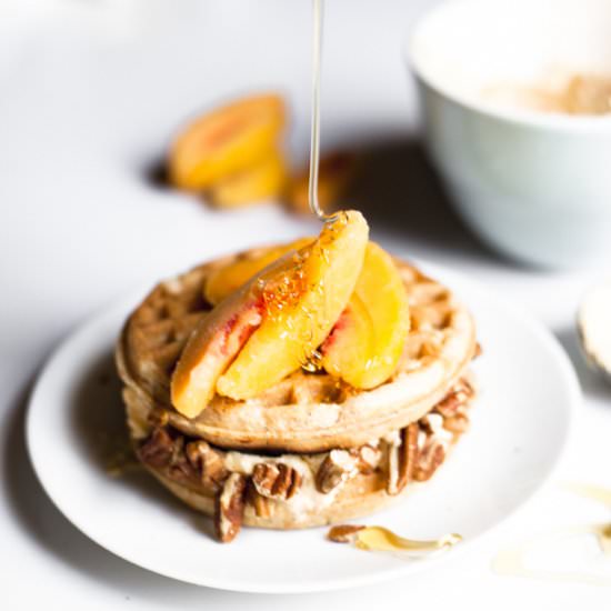 Southern Peach “Ice Cream” Sandwich