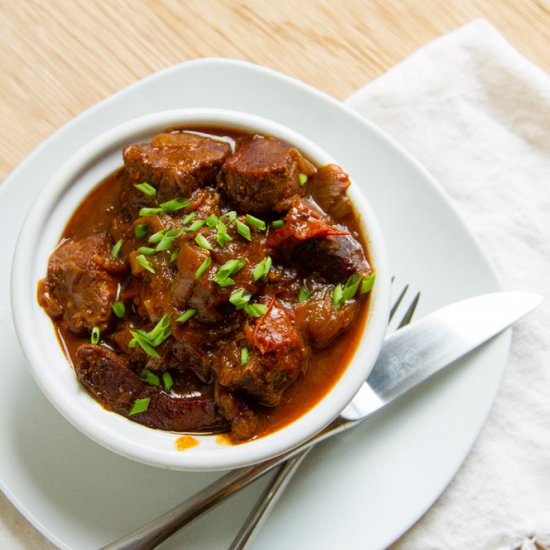Braised Beef w/ Balsamic Tomatoes