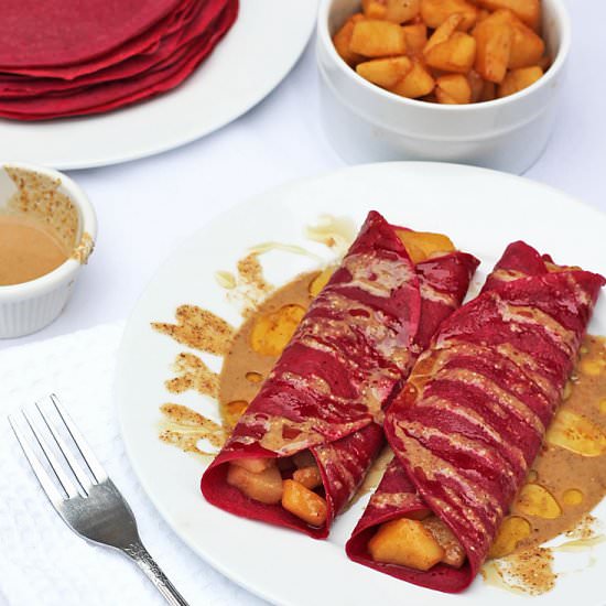 Beet Crepes