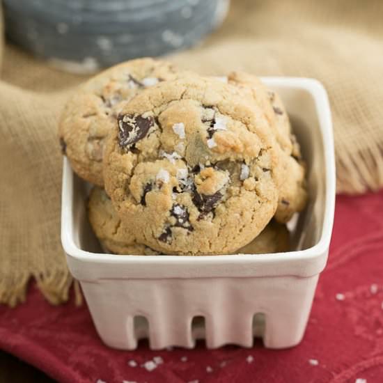 Salted Toffee Cookies
