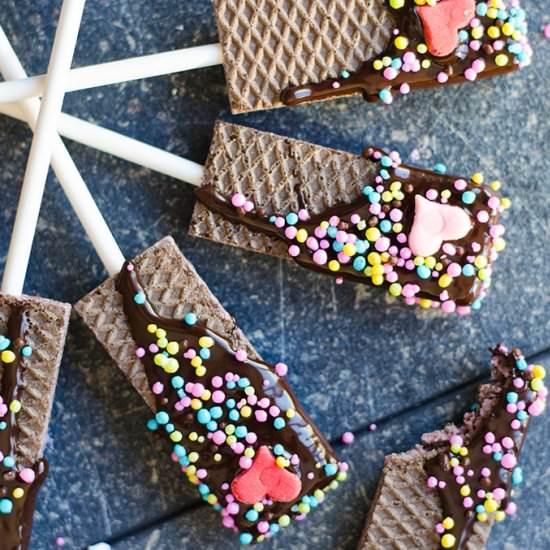 Chocolate Dipped Wafer Cookies