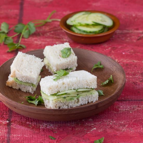 Avocado Cucumber Sandwich