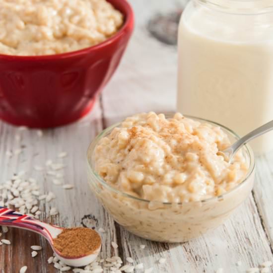 Eggnog Rice Pudding