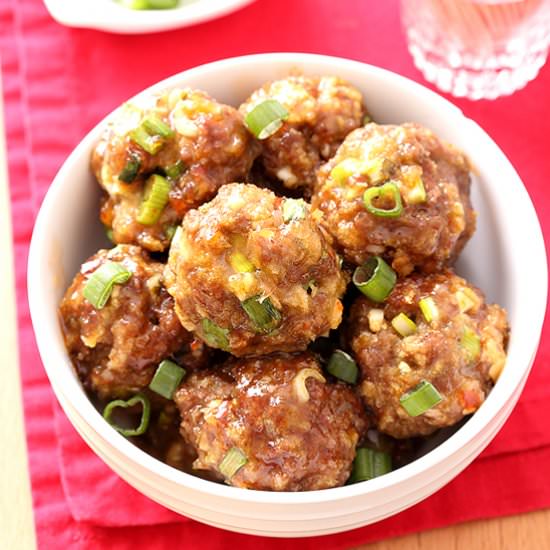 Sweet Chili Baked Meatballs