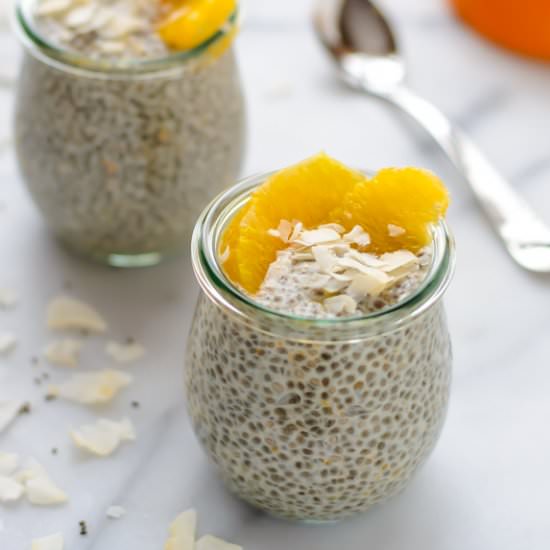 Orange Coconut Chia Pudding
