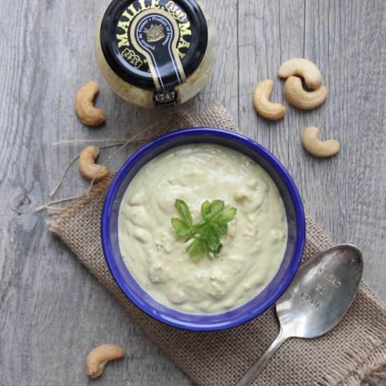 Horseradish Dijon Cashew Cheese