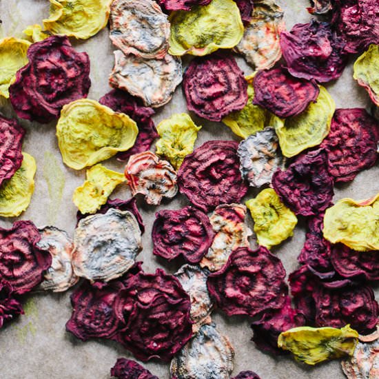 Oven Baked Beet Chips