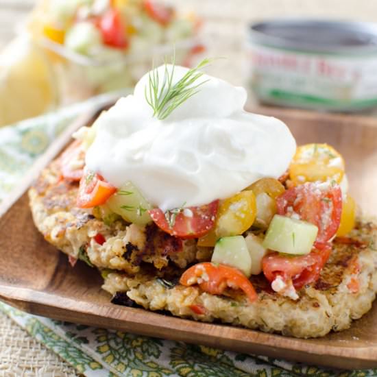 Mediterranean Tuna & Quinoa Cakes