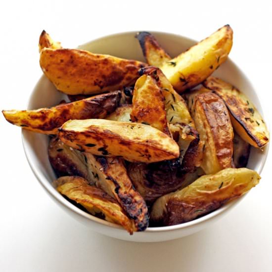 Lemon and Thyme Potato Wedges