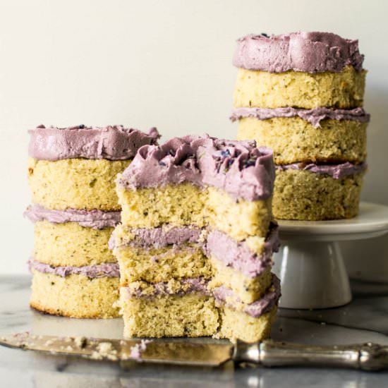 Lavender and Champagne Cakes