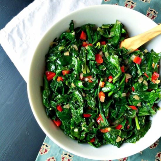 Brown Butter Sautéed Mixed Greens